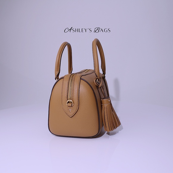 Tory Burch Thea Satchel Crossbody In Tiramisu Brown - Picture 4 of 11